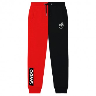 Jogging Bi-color noir et rouge