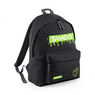 Sac à dos Sweo noir slime vert