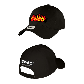 Casquette noire Sweobox flamme