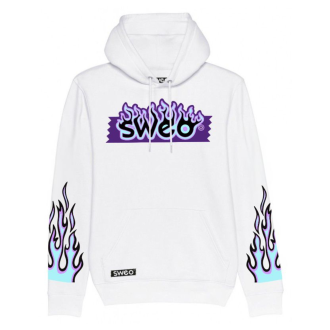 Sweat blanc Sweo box flamme