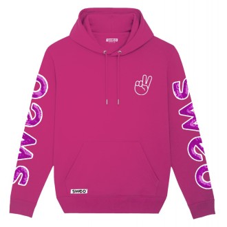 Sweat bouclette rose