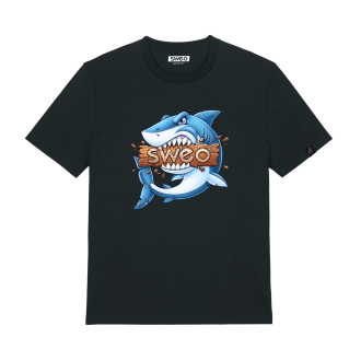 T-shirt oversize noir - Requin