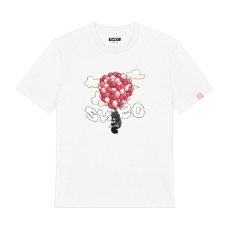 T-shirt oversize blanc - Queen