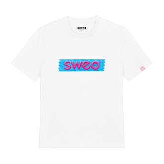 T-shirt oversize blanc -...