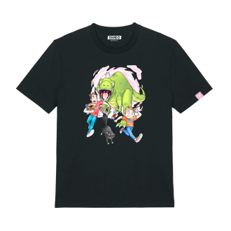 T-shirt oversize noir -...