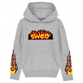 Sweat gris Sweobox flamme