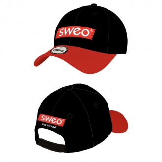 Casquette Sweo - Noir / Rouge