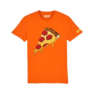 T-shirt Orange - Pizza