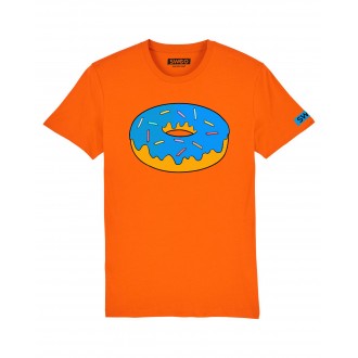 T-shirt Orange - Donut bleu
