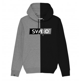 Sweat Bi-color noir et gris