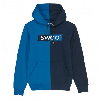 Sweat Bi-color navy et bleu