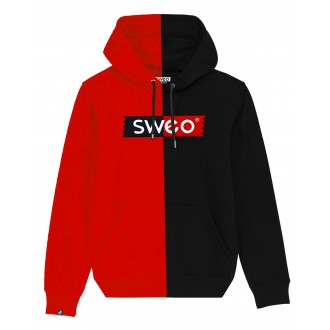 Sweat Bi-color noir et rouge