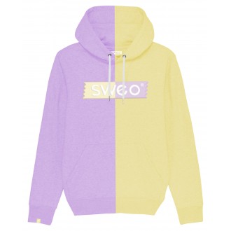 Sweat Bi-color jaune et violet